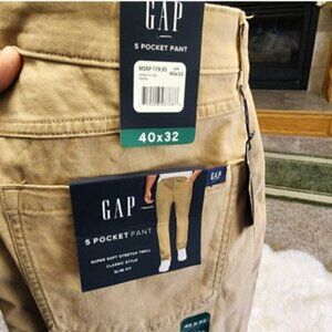Gap Men's Slim Fit 5 Pocket Pant Size 40
